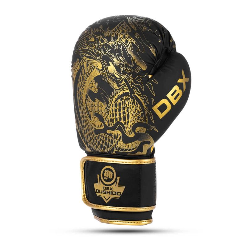 DBX Bushido 8oz Boxing Gloves - Gold Dragon - Valor Series arany kesztyű