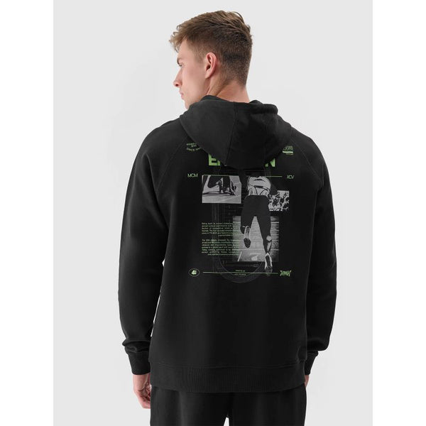 4f Men's sweatshirt with hood, open, 4FRAW24TSWSM1821-20S General