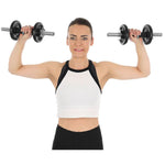 Enero CAST IRON DUMBBELL 19 KG (2x9.5 KG) FIT CASE fekete dumbbell, strength training equipment, training equipment