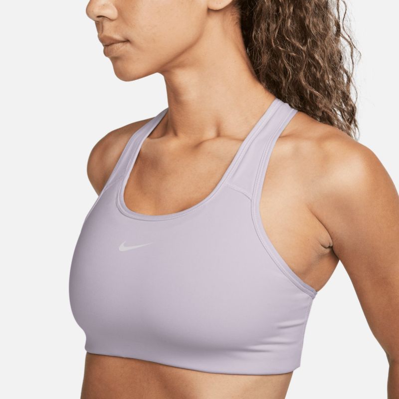Nike Dri-FIT Swoosh W Bra BV3636-530 lila sportmelltartó