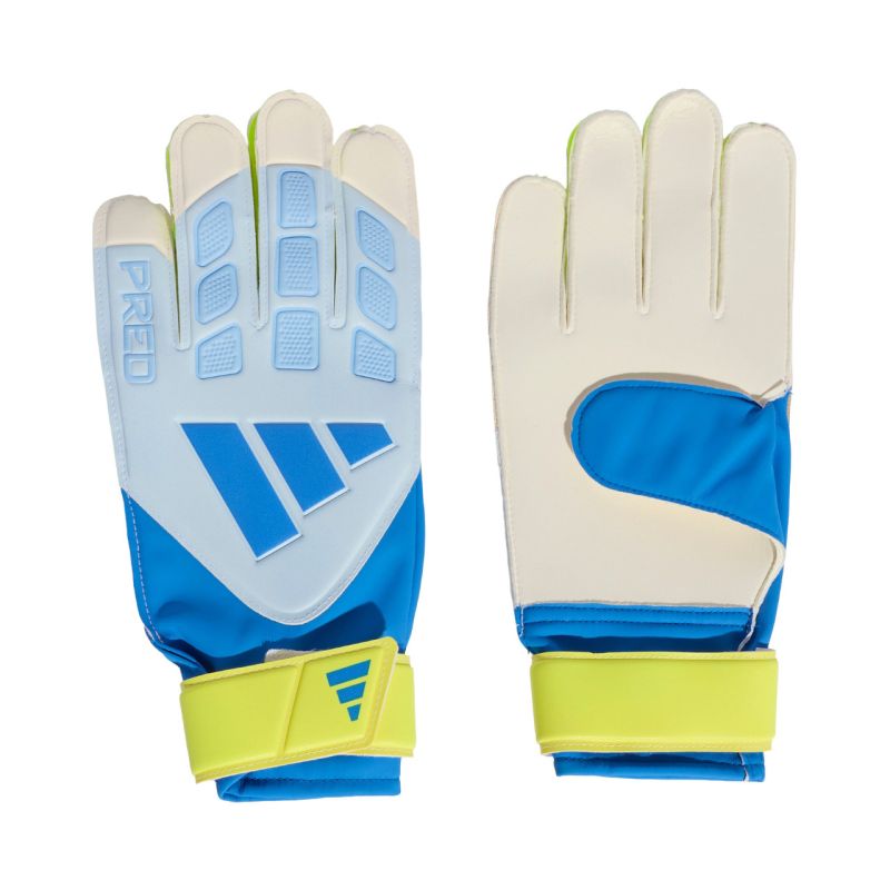 adidas Predator Training Goalkeeper Gloves White, Yellow, and Blue KA7786 kék kapuskesztyű