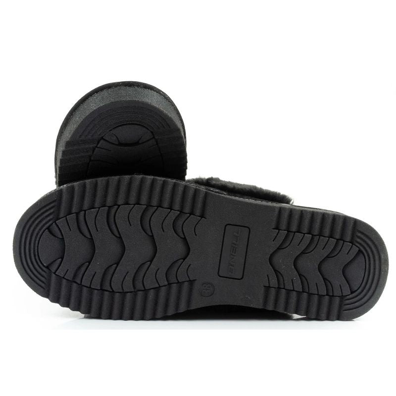 O'Neill Pomnio women's slippers, insulated slip-on slippers, fashionable, warm, black fekete papucs