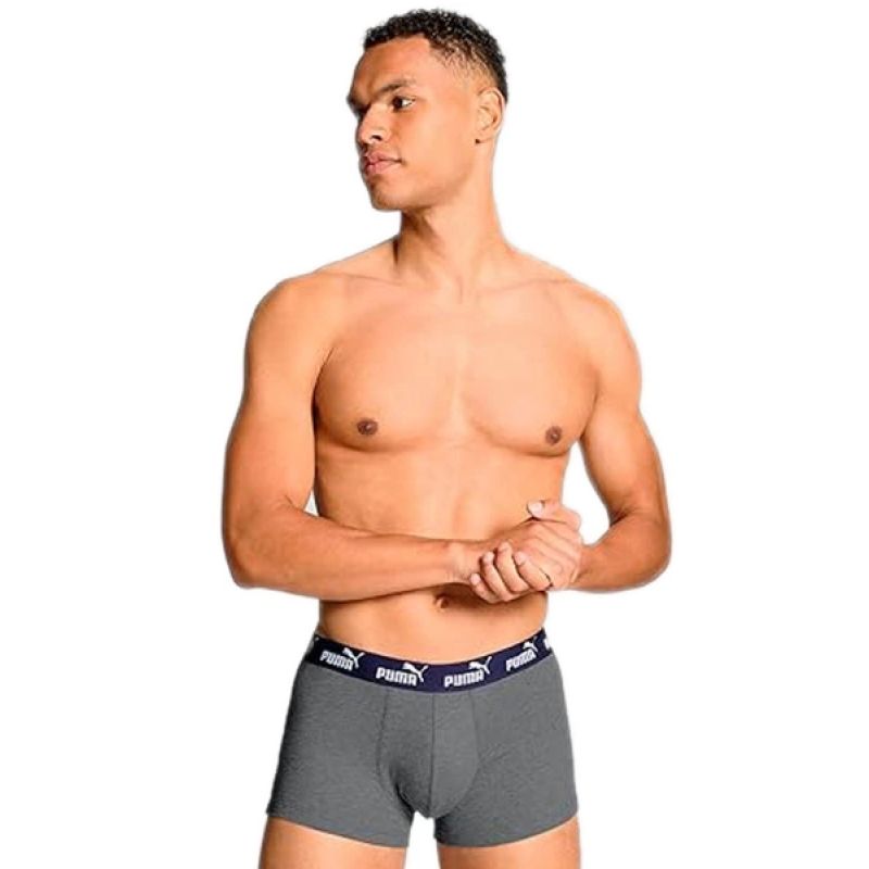 Puma men's boxer briefs 2-Pack red gray comfortable cotton szürke alsónemű
