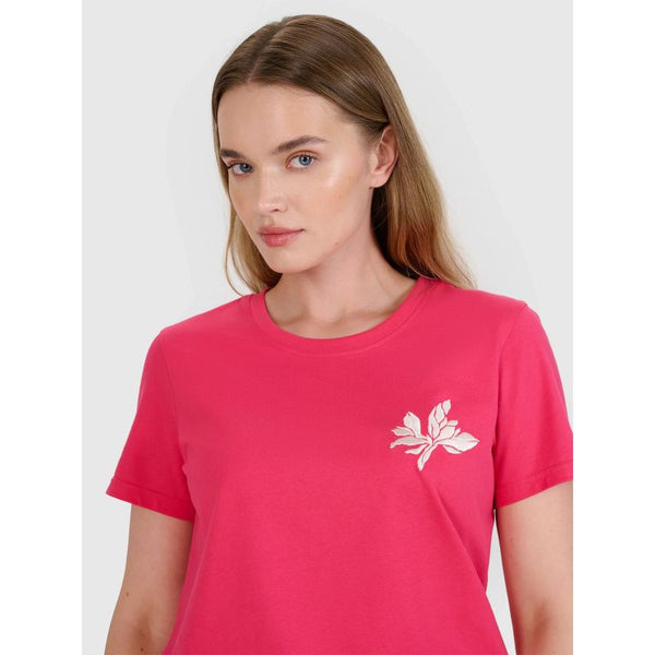 4f Women's regular printed T-shirt 4FRSS25TTSHF2693-54S General