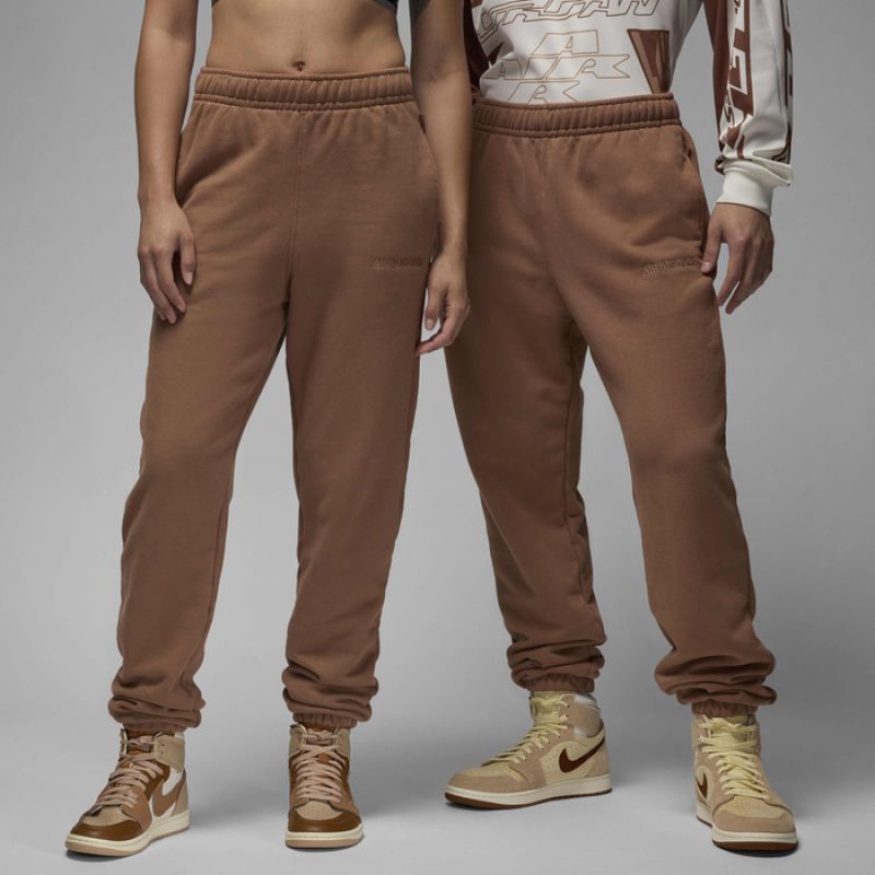 AIR Jordan Wordmark Fleece Tracksuit Bottoms Brown - barna tracksuits, pants