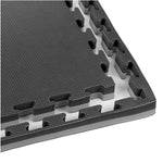 DBX Bushido Exercise Mat with Safety Certificate - Puzzle 1x1m - Black - Gray szürke mats, puzzle, training equipment