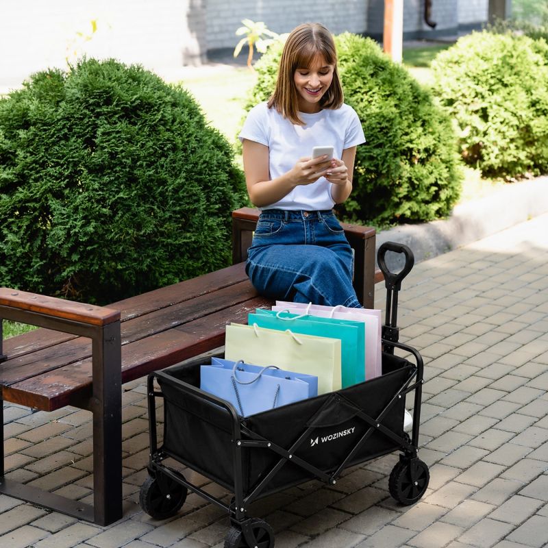 Wozinsky WZP-80 beach, tourist, garden, durable, wide wheels, up to - black fekete elektronika 304004-210220