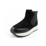 Scholl Beverly Bootie Women's Leather Ankle Boots Black fekete shoes