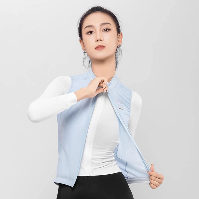 Rockbros ROAD TO SKY women's lightweight breathable cycling vest L - blue l \ niebieski mellény 0617003-211609