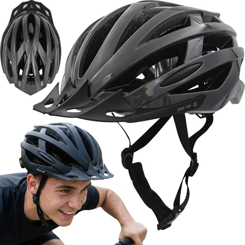 Enero Evo 100 Rl Adjustable Cycling Helmet (58-61cm) fekete helmets