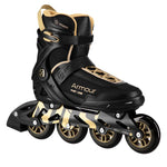 Nils Extreme Armour Black And Gold Roller Skates Size 42 arany görkorcsolya