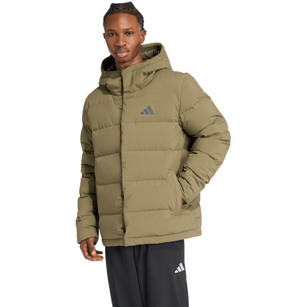 adidas Men's Helionic Climawarm Hoodie Jacket Olive JX0580 General