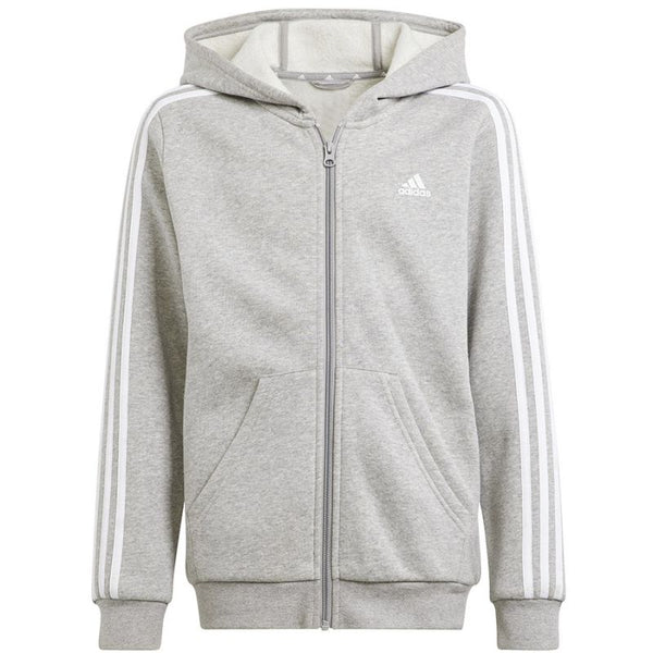 Adidas 3 Stripes FL Full-Zip Hoodie Jr IS3241 Kapucnis pulóver