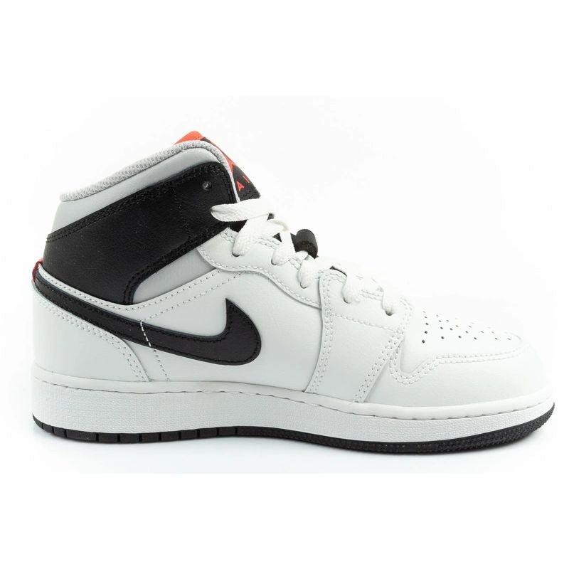 Nike Air Jordan 1 women's high-top sports fashionable sneakers white fekete cipő