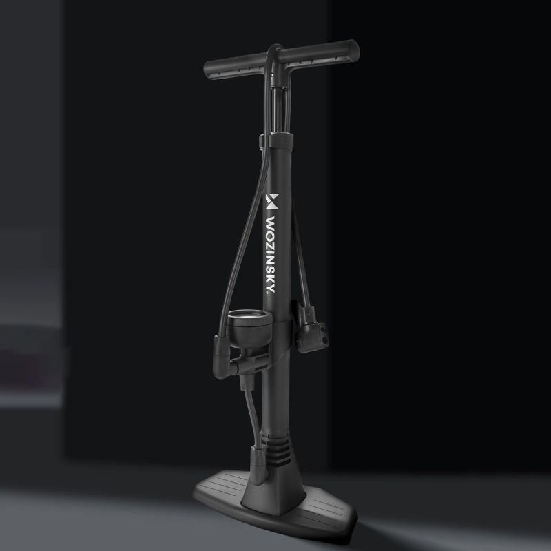 Wozinsky WPR-02 Floor Bicycle Pump - Black fekete pumpa 304004-198883