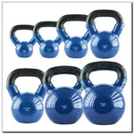 HMS KNV08 BLUE vinyl-coated cast iron kettlebell kék fejpánt 17-64-042