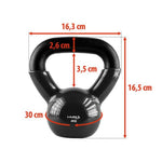 HMS Black KNV04 cast iron kettlebell fekete súlyzó 17-64-060