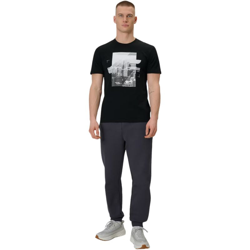 4F Men's T-shirt M2660 deep 20S fekete póló