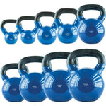 HMS KNV08 BLUE vinyl-coated cast iron kettlebell kék fejpánt 17-64-042
