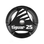 Tiguar PU Olympic plate 25 kg fekete kiegészítő TI-WTPU02500