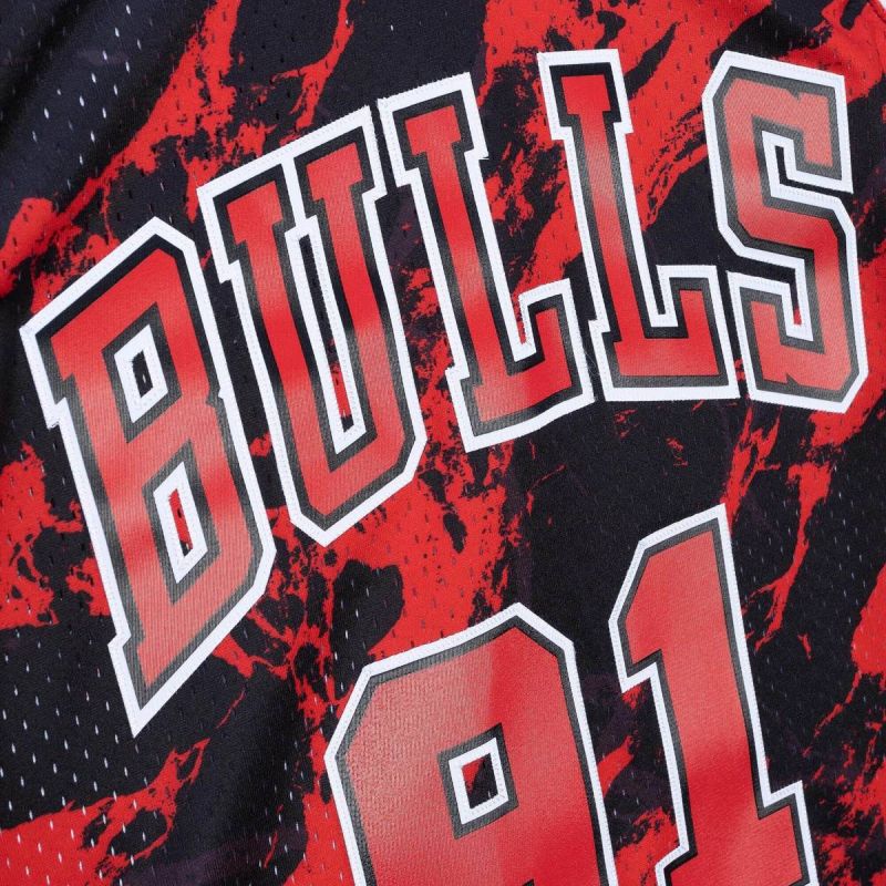Mitchell & Ness Marble NBA Swingman Dennis Rodman Chicago Bulls Jersey 4xl mez