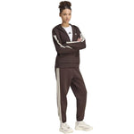 Adidas Women's Essentials 3-Stripes Full-Zip Fleece Hoodie Brown 2xs kapucnis pulóver KX0784