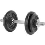 Enero Cast Iron Dumbbell 10 Kg Fit Case fekete dumbbell, strength training equipment, training equipment