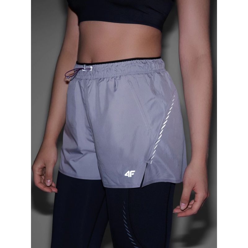 Women's quick-drying running 4F 4FWAW24TFSHF0758-25S short