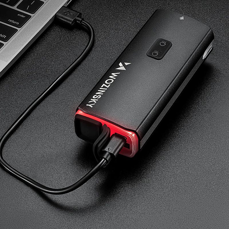 Wozinsky Front Bike Light + USB-C Cable (3000 lm) - Black fekete elektronika 304004-184329
