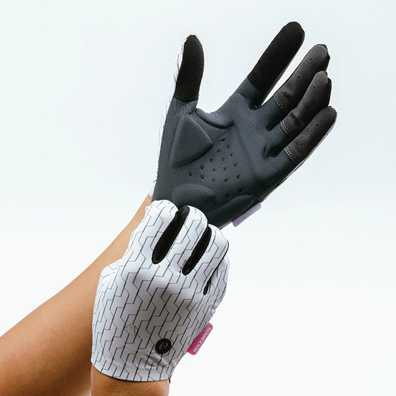 Rockbros sports gloves full spring-summer size - white and black fekete kesztyű