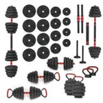 HMS 6-in-1 weight set (barbell, dumbbells and kettlebell) 30kg edzőfelszerelés 17-57-069