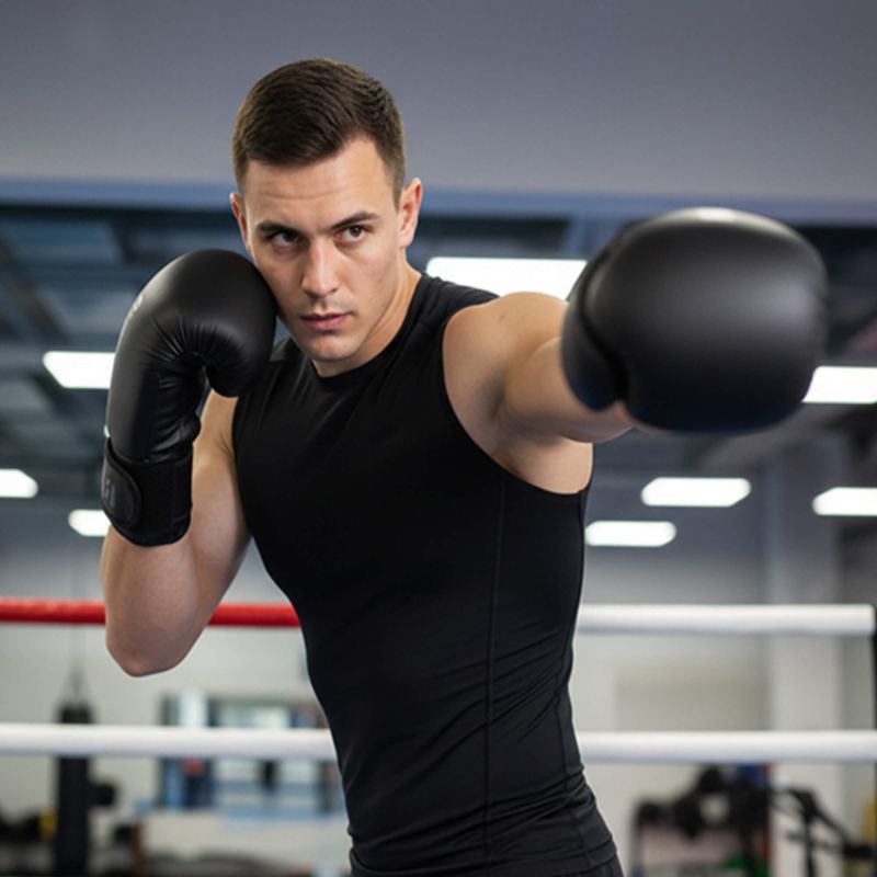 Meteor 10 oz Training Boxing Gloves, Velcro, PU uniw kesztyű