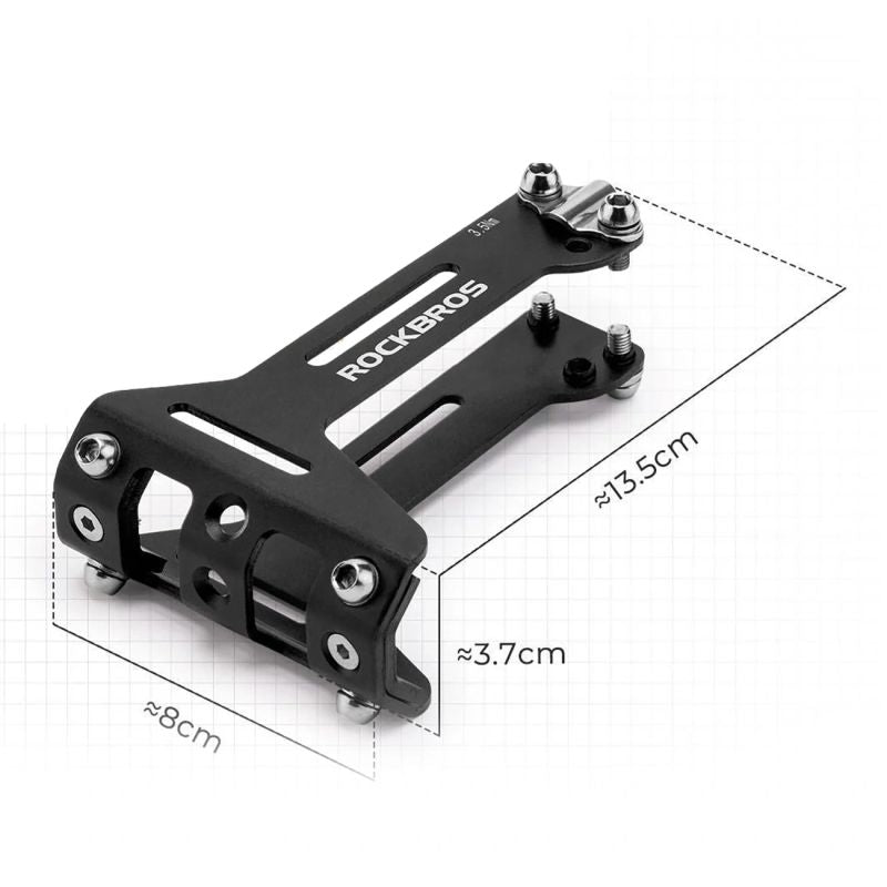 Rockbros 31210003001 Bottle Cage Adapter for Aluminum Saddle - Black fekete training equipment