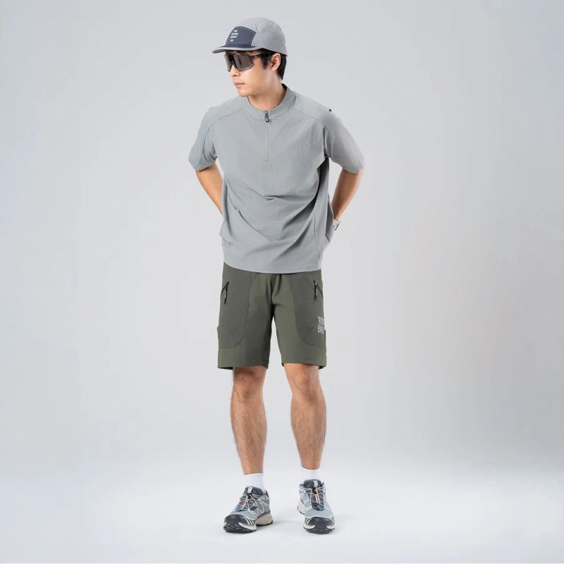 Rockbros with belt size M - green zielony \ m short