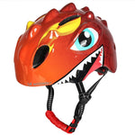Wozinsky Children's Bicycle Helmet, Dragon Pattern, Lightweight, S - Red czerwony védőfelszerelés HT-006N-199811