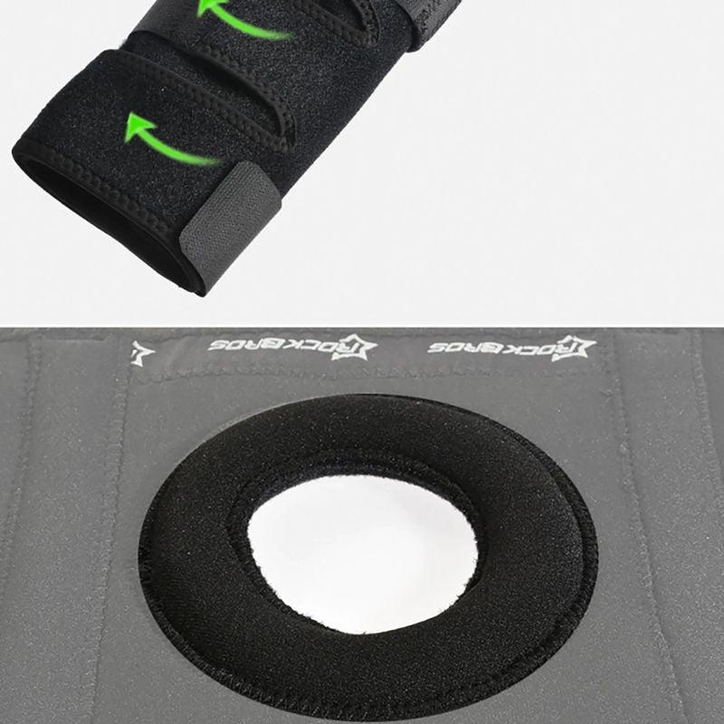 Rockbros sports protector for patella and knee joint size - black fekete protectors and knee pads