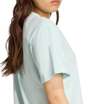 adidas Essentials Small Logo Cotton Light Blue Women's T-Shirt JY4965 Ruházat