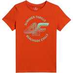 4F Boy's T-shirt M3284 red 62S piros póló 4FJWSS26TTSHM328462S