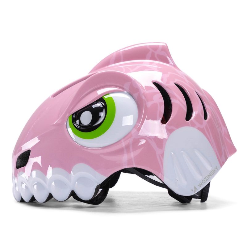 Wozinsky Children's Bike Helmet Dinosaur Pattern S - Pink różowy védőfelszerelés HT-62C-199830