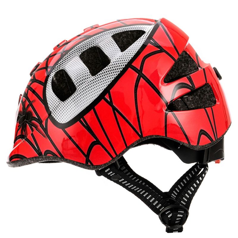 Meteor MA-2 spider Junior bicycle helmet piros helmets, protectors and knee pads