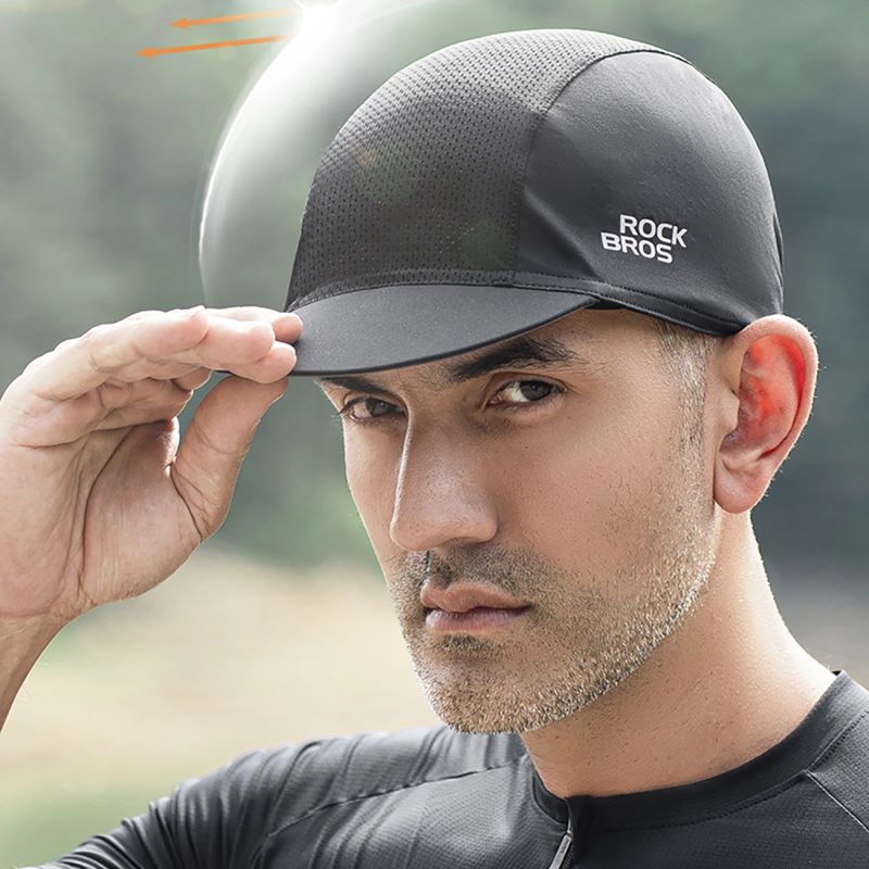Rockbros 18230005001 cycling cap with peak - black