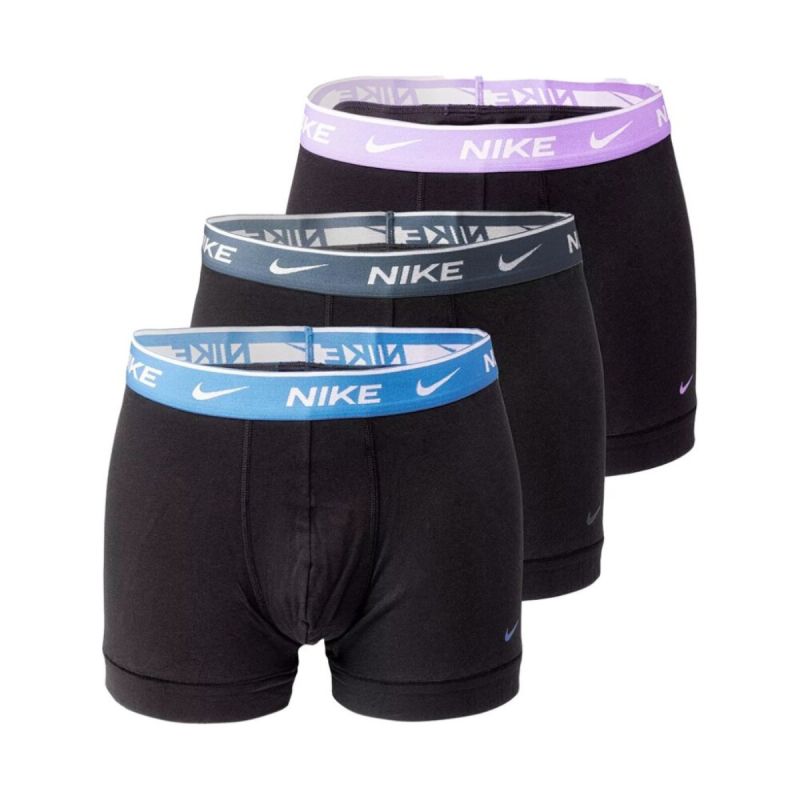 Nike Dri-Fit Trunk 3PK Men's Boxer Briefs in Black fekete alsónadrág