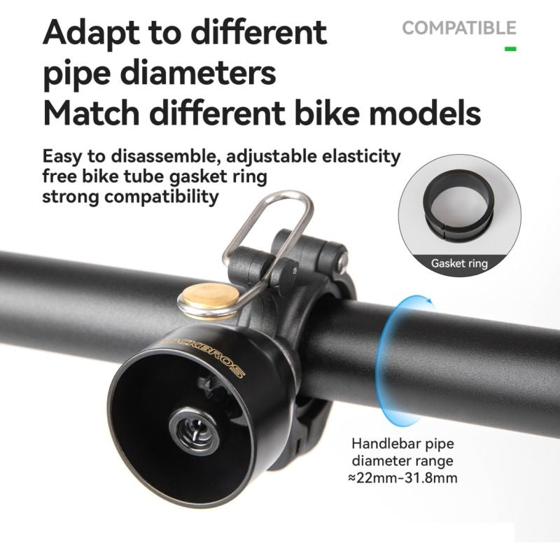 Rockbros bicycle bell 340021001 black