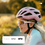 Rockbros SP383 Sakura Light Pulse Cycling Glasses - Light Pink, Photochromic Lenses różowy úszás kiegészítő 5907769384219-211764