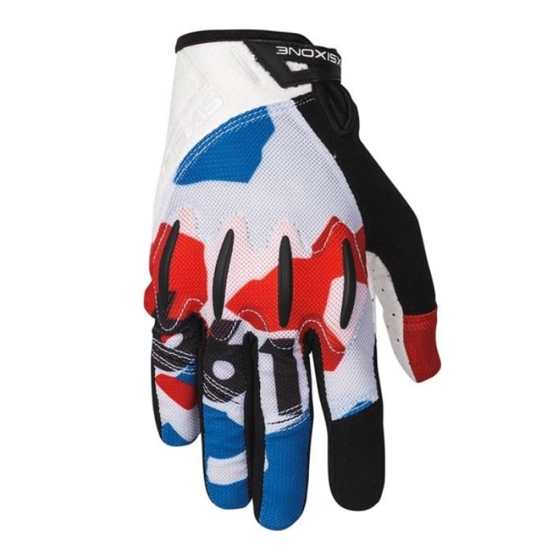 661 EVO II Gloves white red blue kék kesztyű