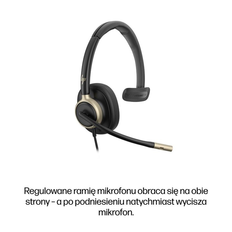 HP Poly Mission 815 Monaural USB Wired Headset