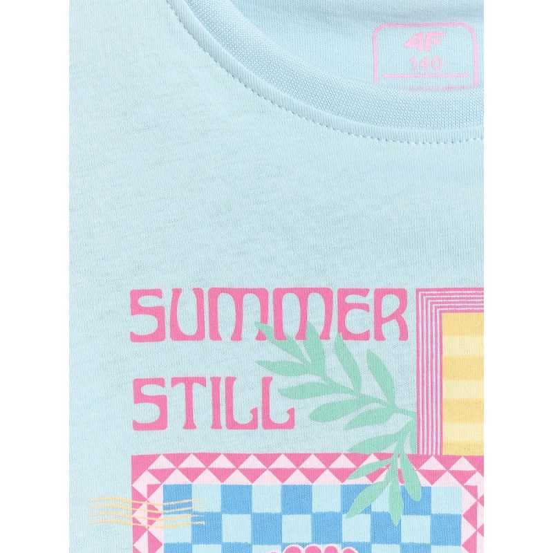 4F Girls' regular printed T-shirt ruházat 4FJRSS26TTSHF4418-33S