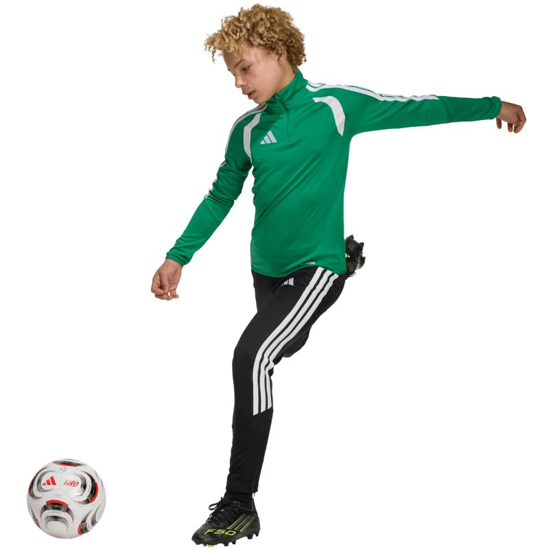 adidas Tiro 26 League Training Top green and white kids' sweatshirt JY7160 104cm pulóver