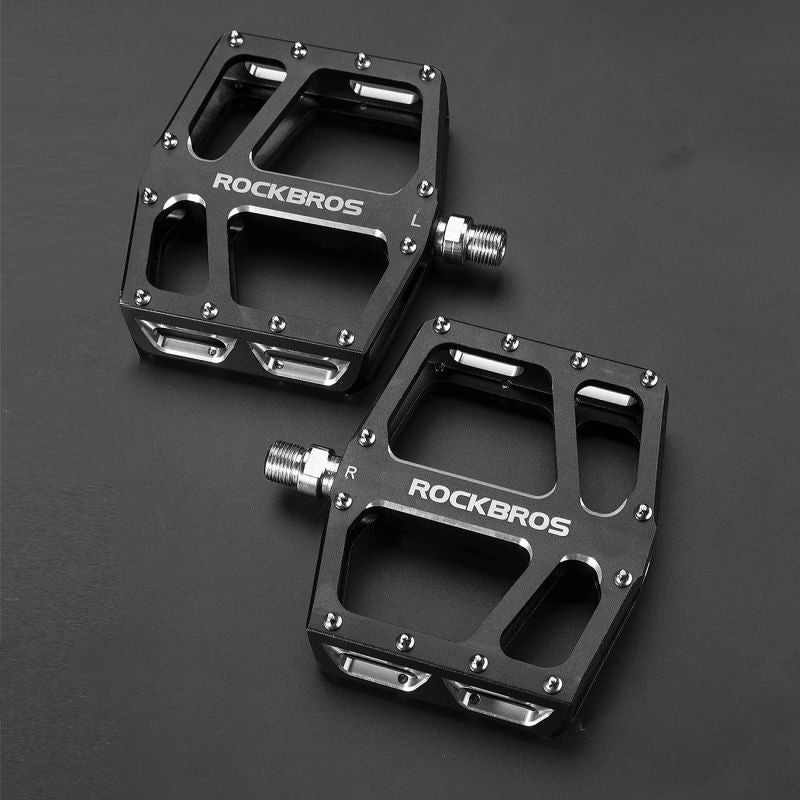 Rockbros K399-BK Wide Platform Bicycle Pedals - Black