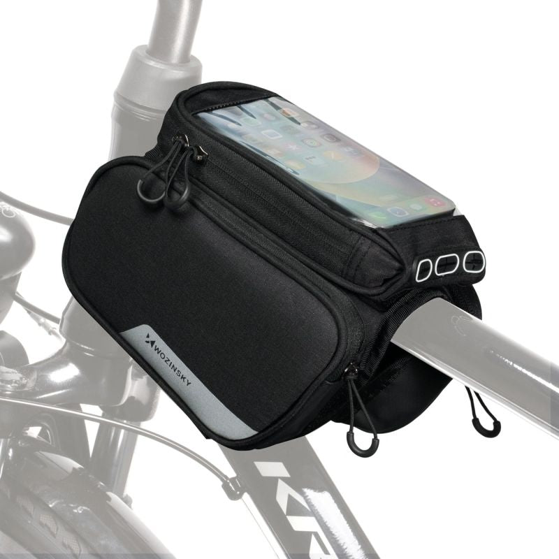 Wozinsky frame bike + detachable phone cover up to 6.5 "1.5l black ( ) fekete táska 304004-50809